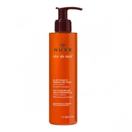 GEL NETTOYANT ET DÉMAQUILLANT VISAGE 200ML RÊVE DE MIEL NUXE