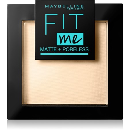 FOND DE TEINT POUDRE FIT ME MATTE + PORELESS GEMEY MAYBELLINE