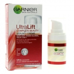 SOIN ANTI-RIDES 2 EN 1 YEUX SERUM + CREME ULTRALIFT GARNIER